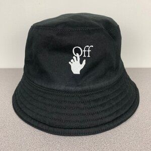 Off White Reversible Bucket Hat Black/Plaid
